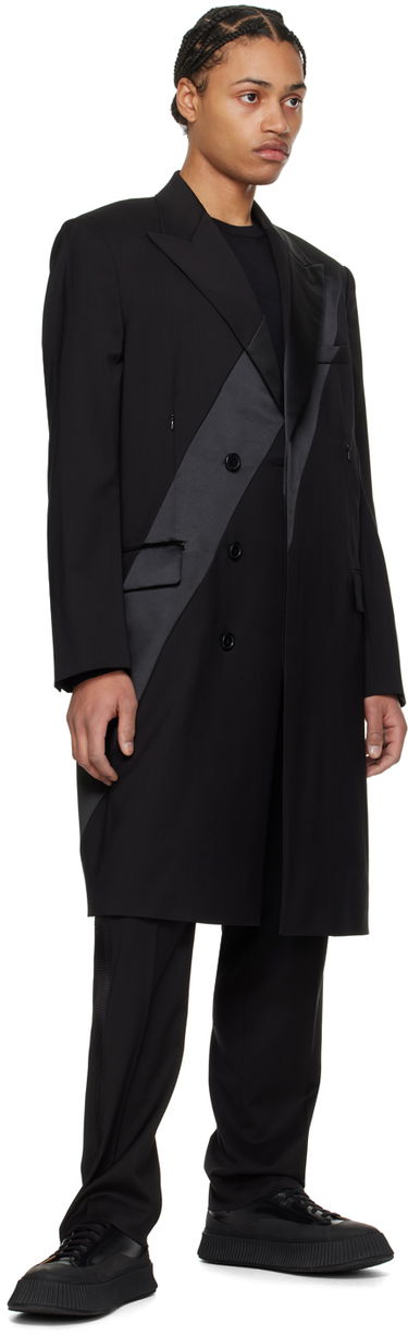 Kabáty Helmut Lang Helmut Lang Tuxedo Car Coat Čierna | O01HM402, 3