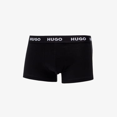 Boxerky BOSS Hugo Logo-Waistband Trunks 3-Pack Black Čierna | 50469786-001, 2