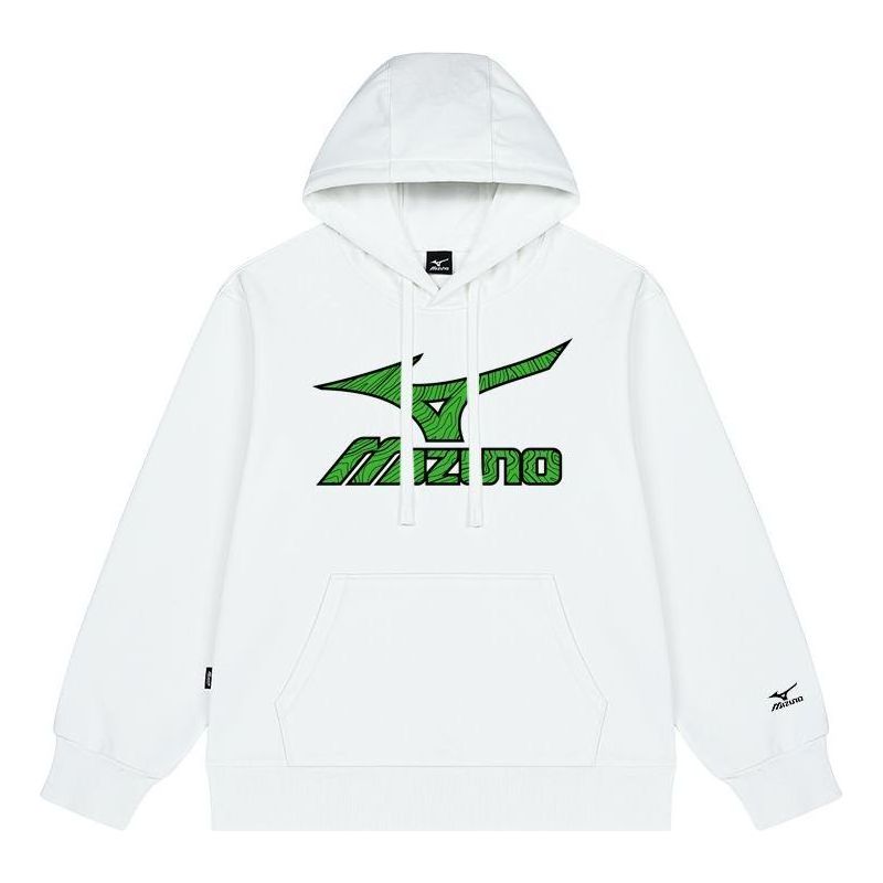 Mikina Mizuno Mizuno Logo Casual Hoodie Biela | A2CA2A38