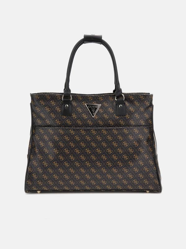 Kabelka GUESS Jesco 4G Logo Weekender Bag Hnedá | TWQ83899190, 0