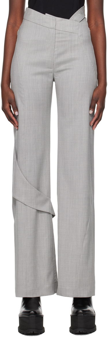 Nohavice HELIOT EMIL Fluid Draped Trousers Šedá | HE_W_10_043_LGY06, 0