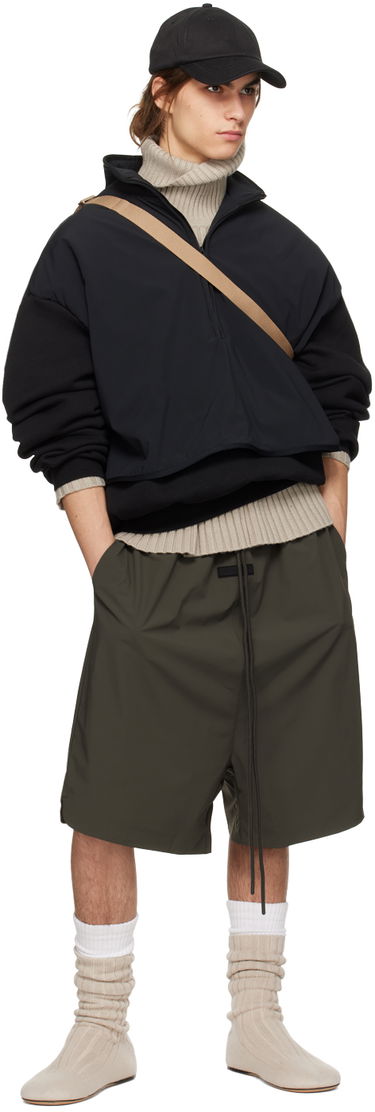 Mikina Fear of God Fear of God ESSENTIALS Mock Neck Pullover Čierna | 202SP244304F, 3