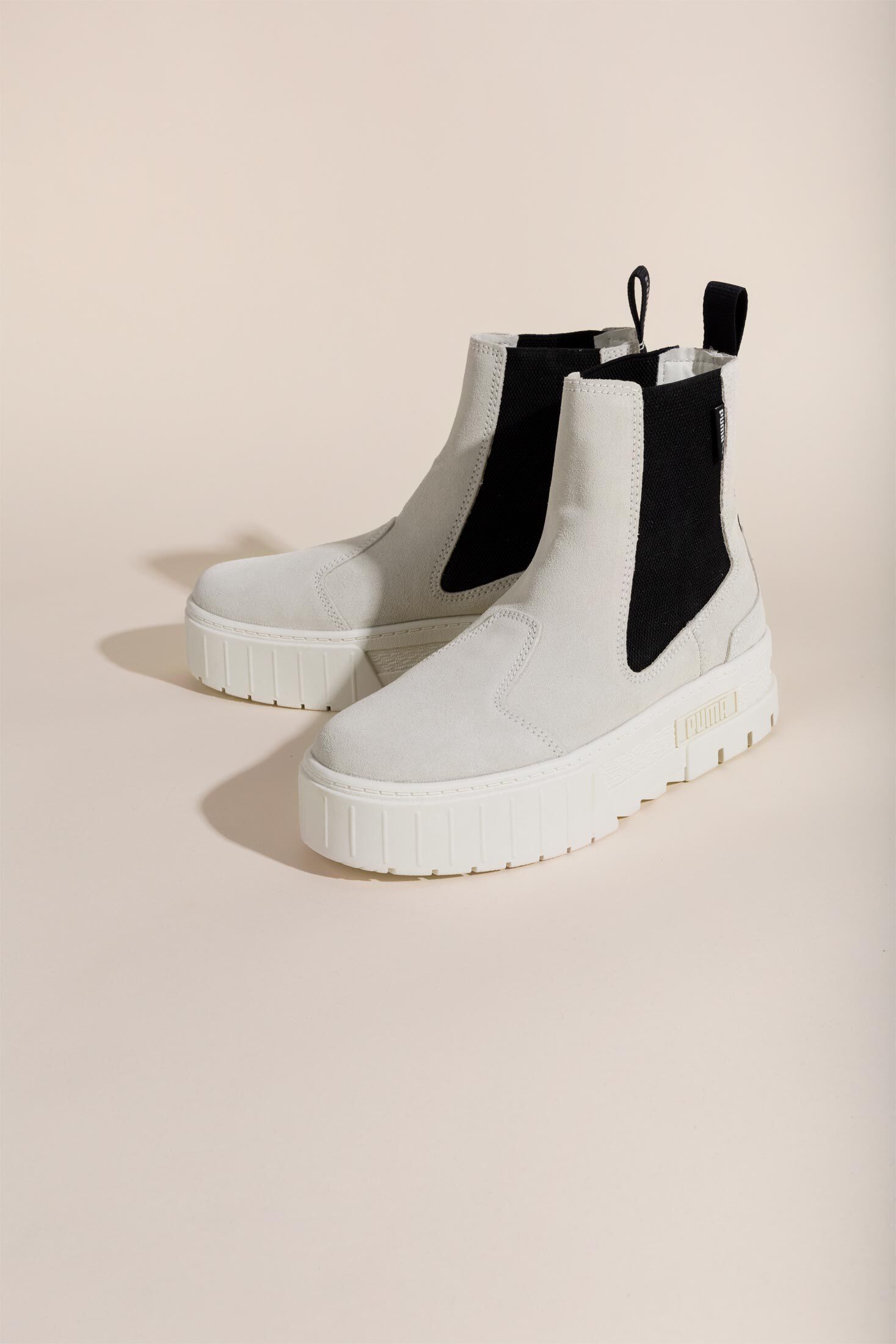 Tenisky a topánky Puma Mayze Chelsea Suede Damen Sneaker weiß Šedá | 382829-02, 1