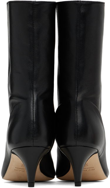 Tenisky a topánky BY FAR Lysander Leather Kitten Heel Boots Čierna | MWFBO068LL028BK001PL, 1