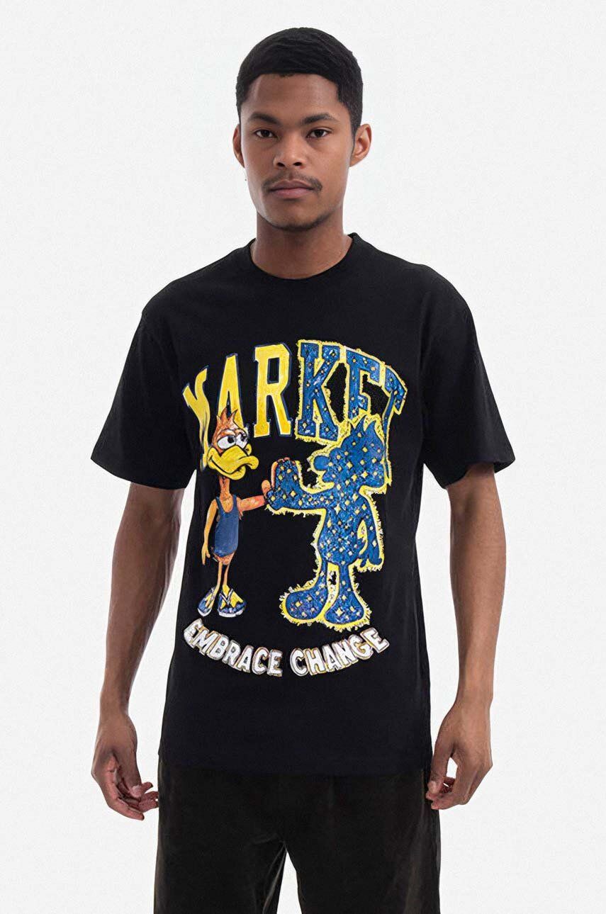 Tričko MARKET Print T-Shirt Black Čierna | 399000616, 0