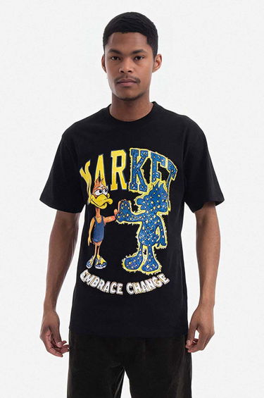 Tričko MARKET Print T-Shirt Black Čierna | 399000616, 0