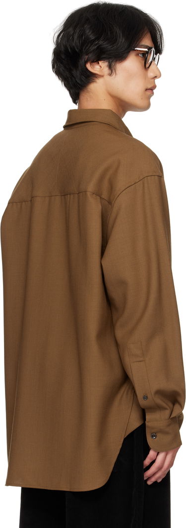 Košeľa Studio Nicholson Studio Nicholson Jude Button-Down Shirt Hnedá | JUDE SNM - 884, 2