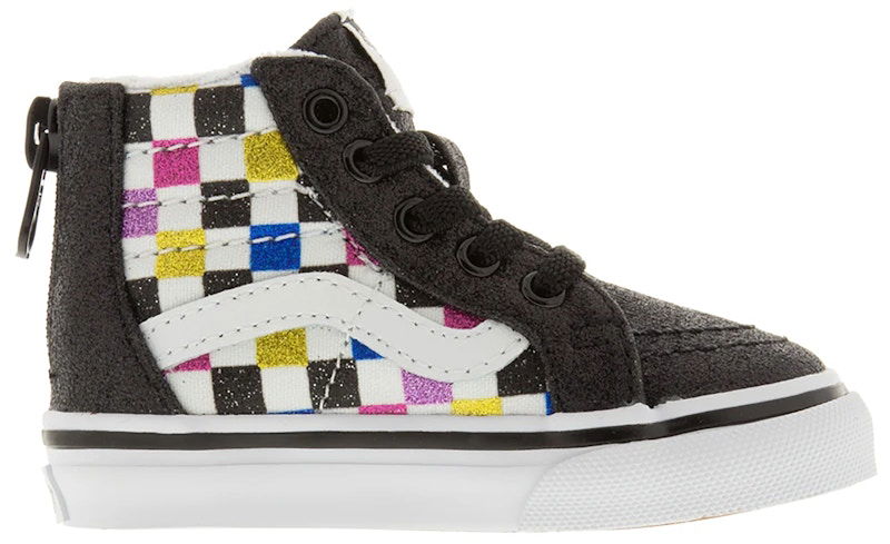Tenisky a topánky Vans Sk8-Hi Zip Glitter Checkerboard Rôznofarebný | VN0A4BV1V3P, 0