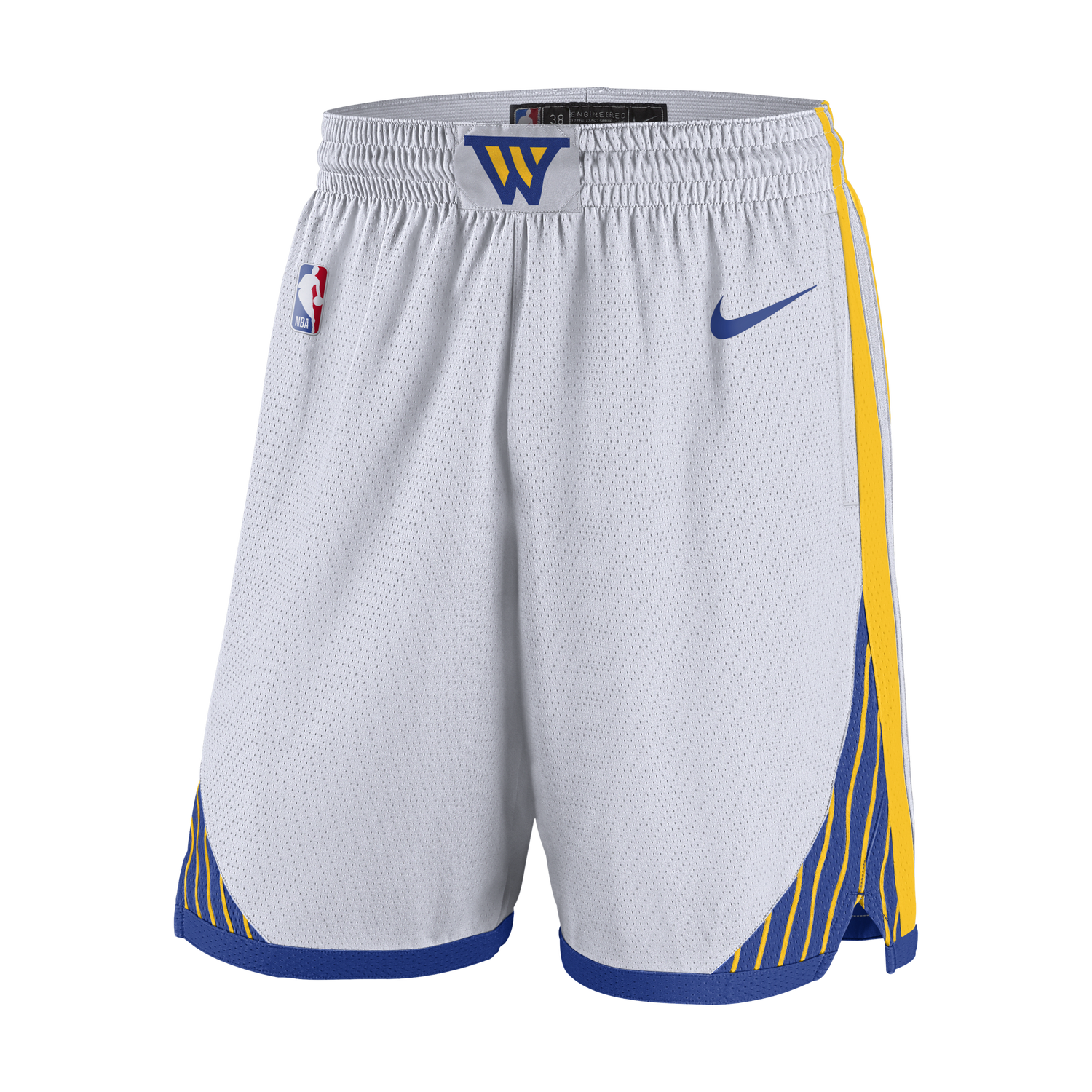 Šortky Nike Golden State Warriors Association Edition 2024/25 Dri-FIT NBA Swingman Shorts Biela | FQ4108-100, 0