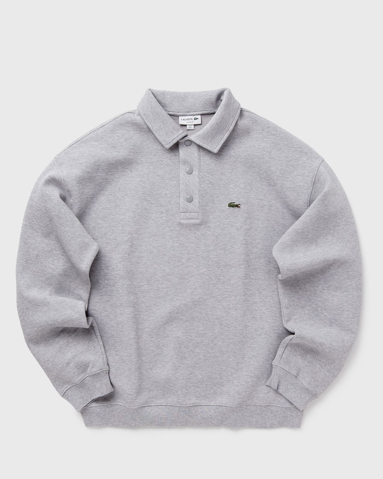 Mikina Lacoste Loose Fit Sweatshirt Šedá | SH2821-CCA, 0