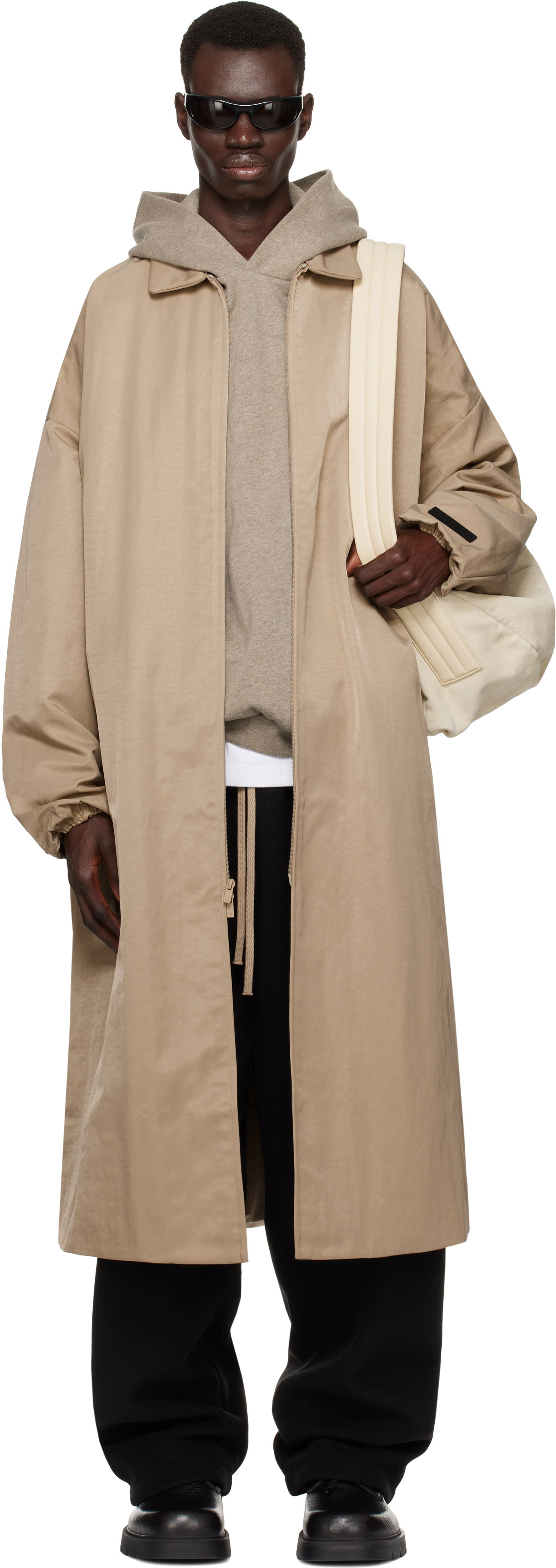 Fear of God ESSENTIALS Textured Nylon Trench Coat