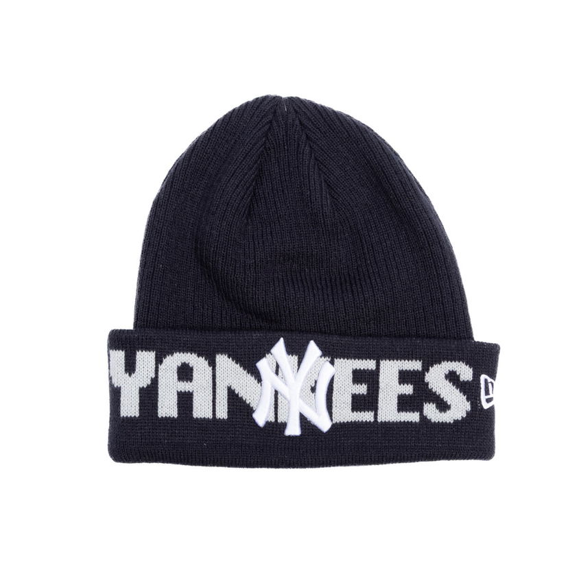 Kulicha New Era MLB Wordmark Beanie NY Yankees One Size Navy | 60691249