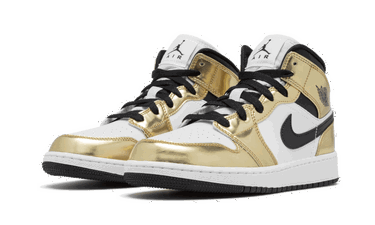 Tenisky a topánky Jordan Air Jordan 1 Mid "White Metallic Gold" Metalická | DC1419-700, 3