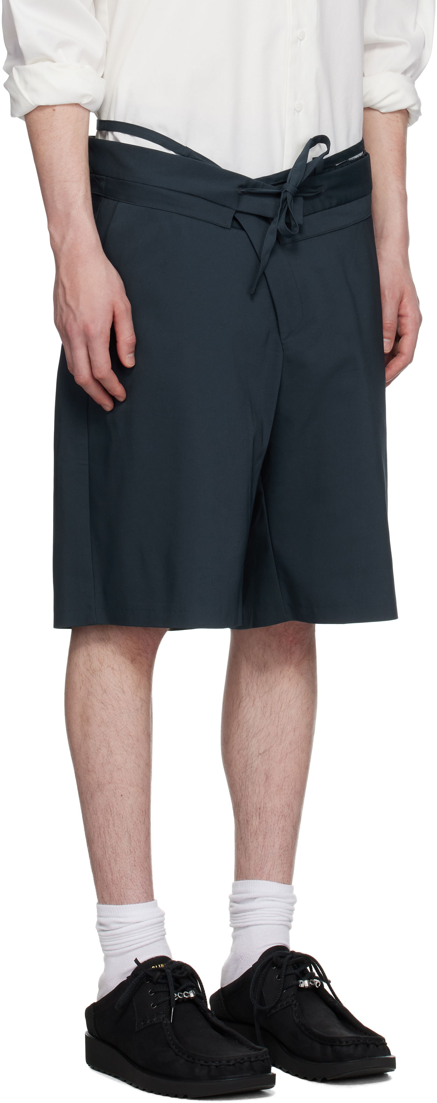 Šortky Ottolinger Ottolinger Double Fold Suit Shorts Navy | 123-201823-01, 1