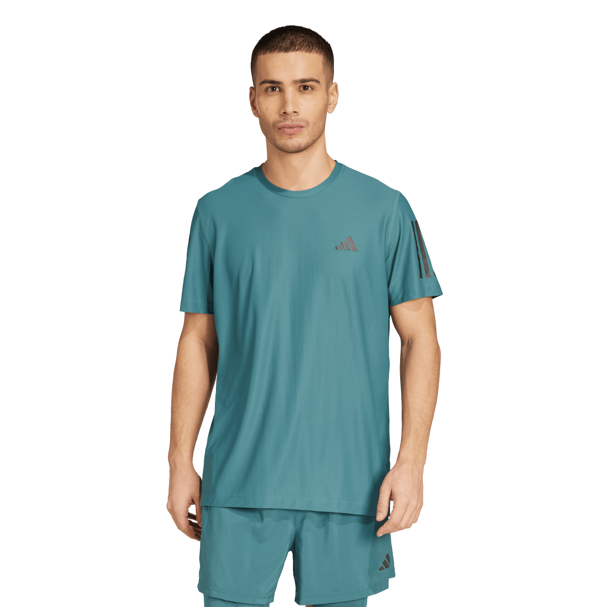 Tričko adidas Originals Own The Run Tee Tyrkysová | JW9799, 0