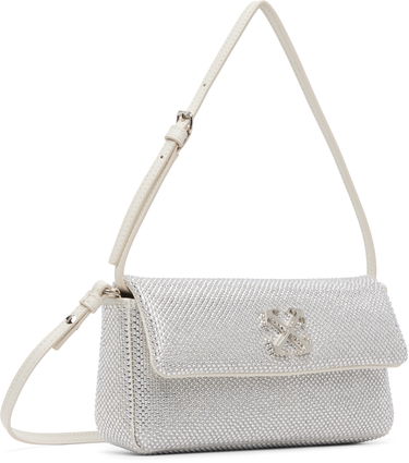 Taška cez rameno Off-White Jitney Shoulder Strass Metalická | OWNN18BF25FAB0010600, 1