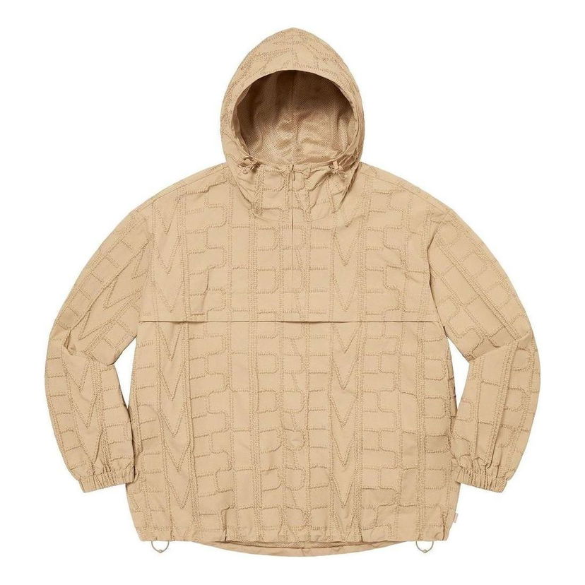 Vetrovka Supreme Repeat Stitch Anorak Hoodie Béžová | SUP-SS23-169