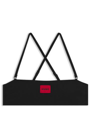Plavky BOSS HUGO Bandeau Bikini Top Čierna | 50545483