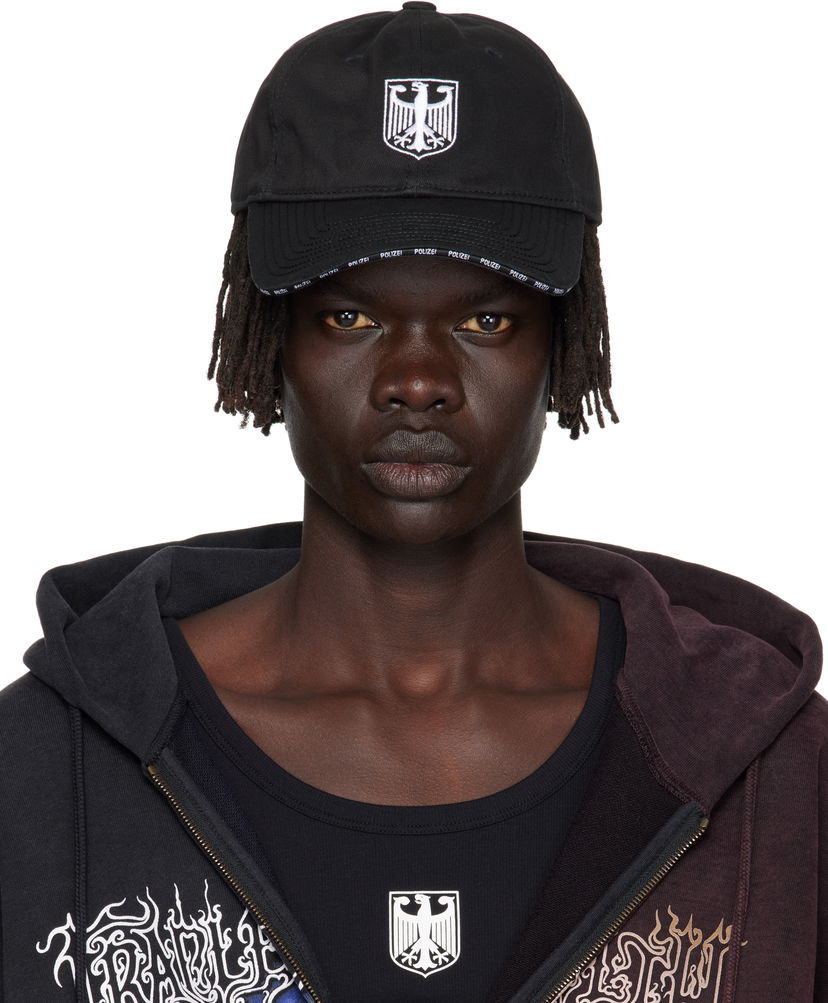 Šiltovka VETEMENTS Vetements Polizei Logo Cap Čierna | UH76CA300BW