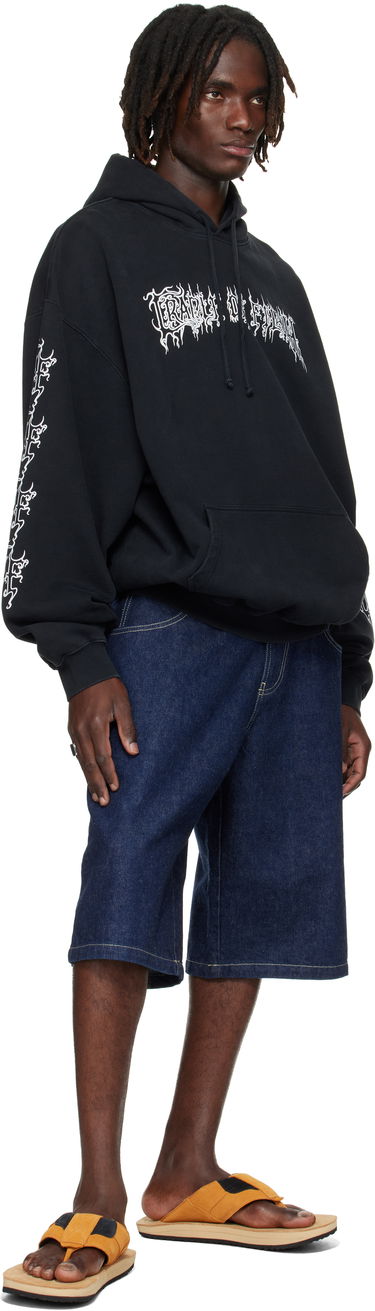 Mikina VETEMENTS Vetements Cradle Of Filth Logo Oversized Hoodie Čierna | UCF76HD100B, 3