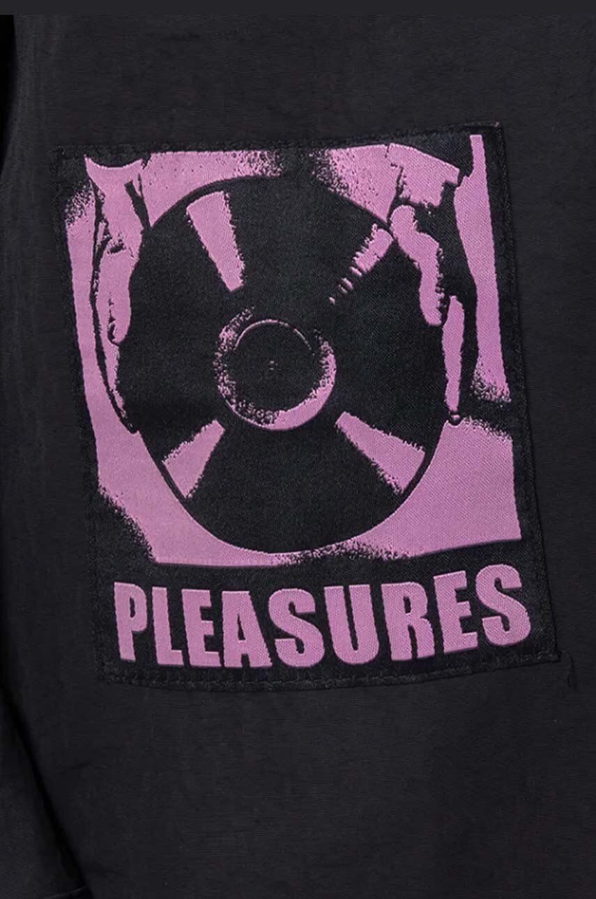 Košeľa Pleasures Stare Long Sleeve Overshirt Čierna | P23SP013, 1
