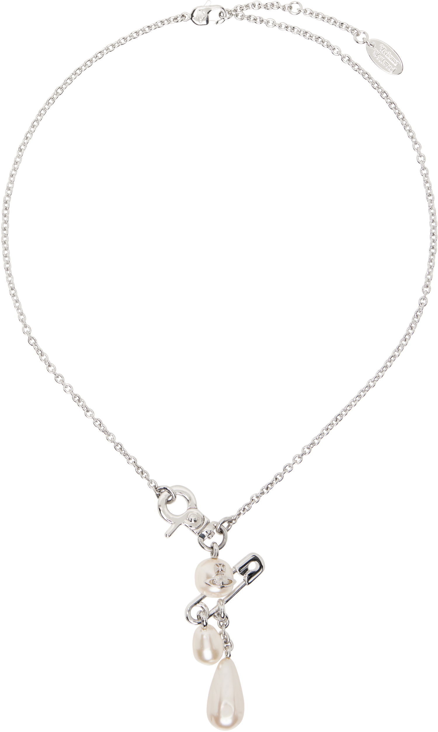 Náhrdelník Vivienne Westwood Vivienne Westwood Claude Small Pearl Pendant Necklace Metalická | 63010135-02P103-, 0