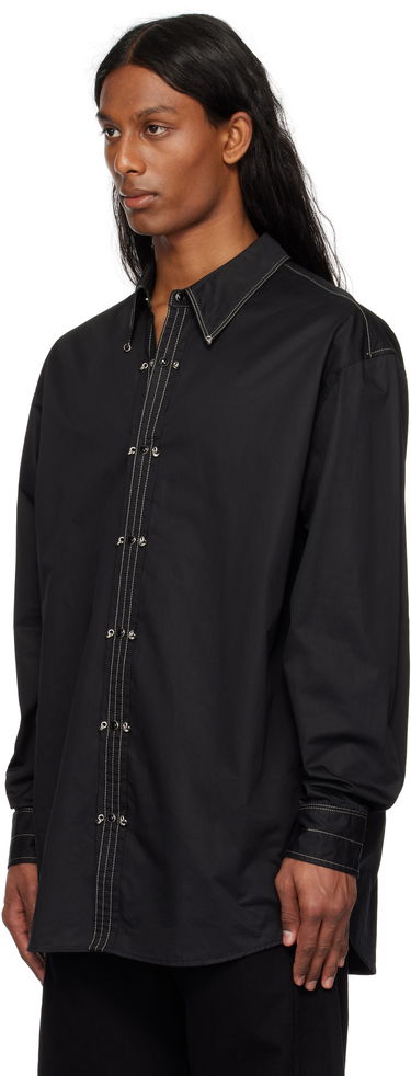 Košeľa LEMAIRE Lemaire Embellished Metal Shirt Čierna | SH1147 LF1207, 3