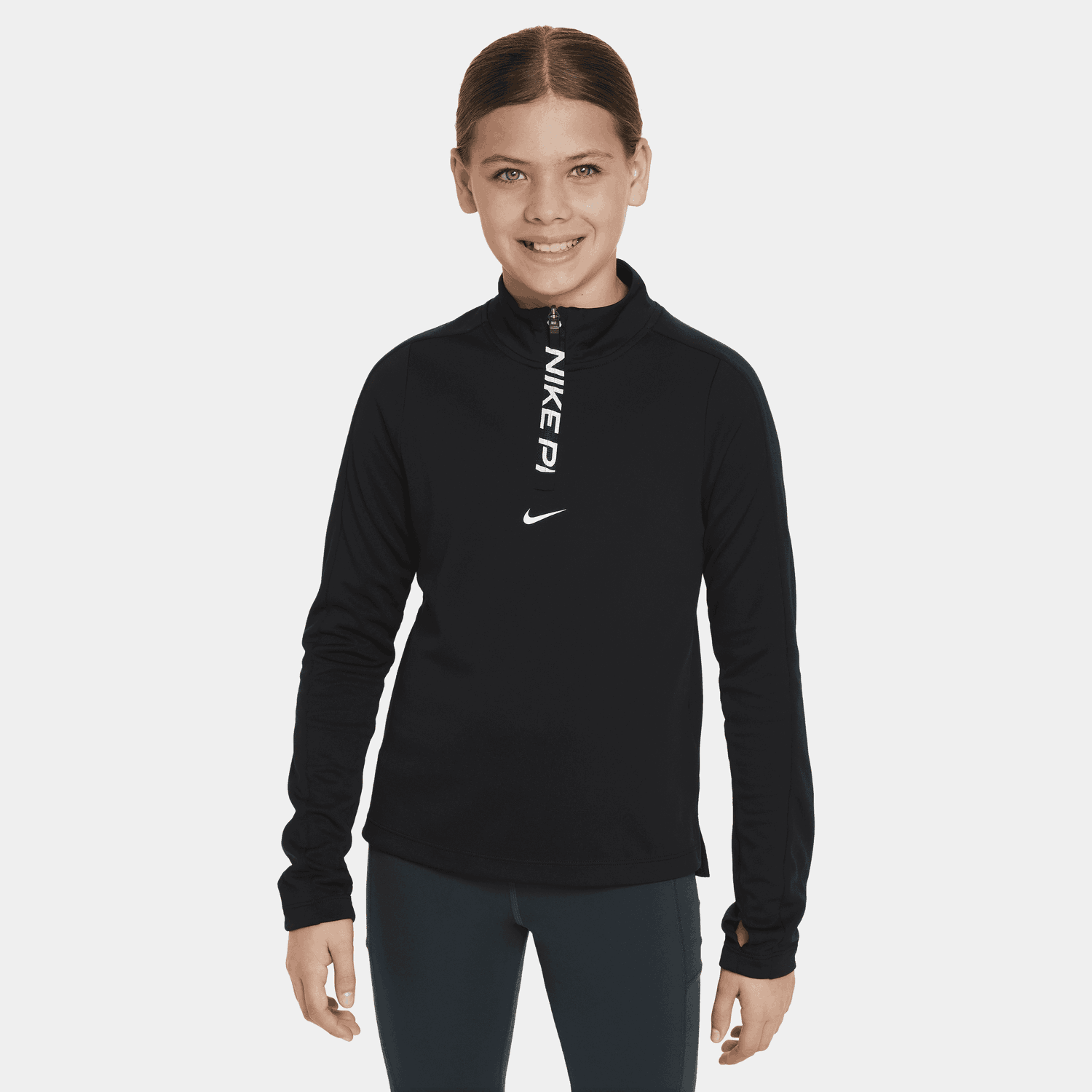 Sveter Nike Dri-FIT Pro Long Sleeve Half-Zip Top Čierna | FN9025-010, 0