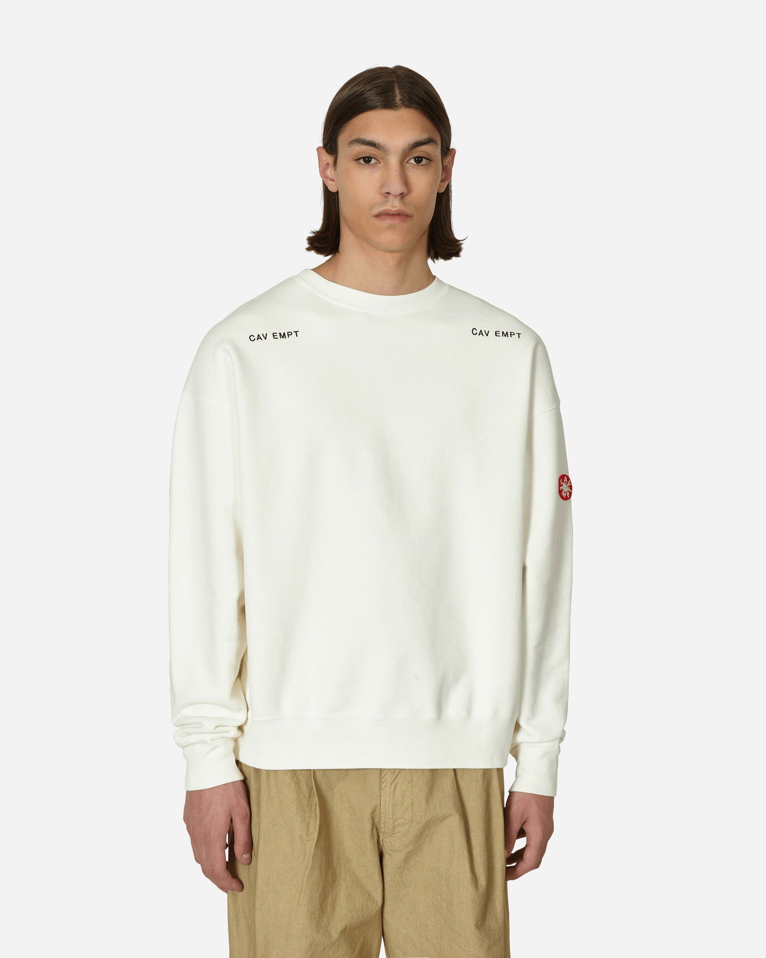 Sveter Cav Empt Washed Crewneck Béžová | CES23CS04 001, 0
