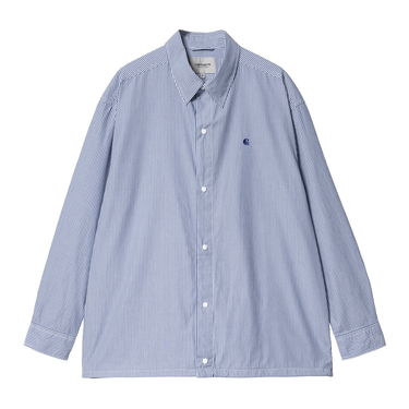 Košeľa Carhartt WIP L/S Asher Shirt Modrá | A241009_01_XX, 2