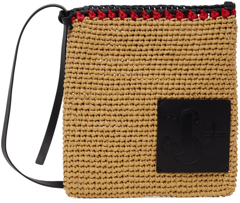 Taška cez rameno Jil Sander Crochet Crossbody Bag Béžová | J42WG0018_P6667