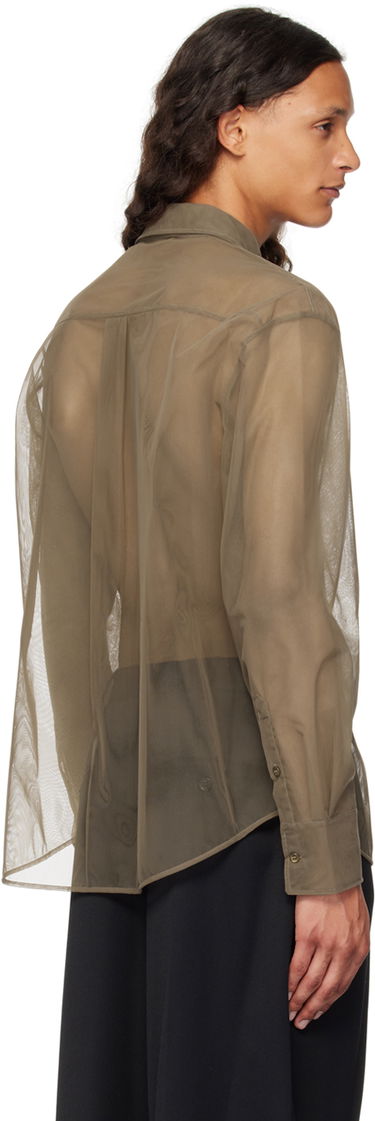 Košeľa Simone Rocha Simone Rocha Sheer Embellished Shirt Zelené | 5289TB 0069, 2