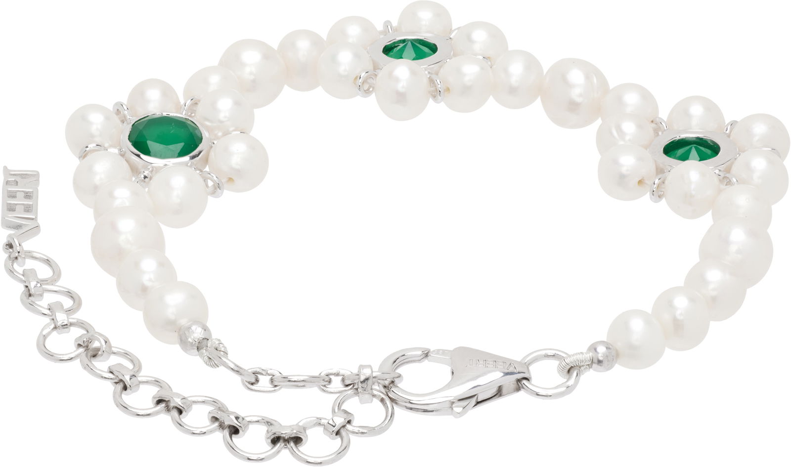Trio Flower Pearl Bracelet