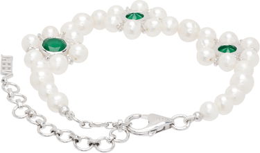 Náramok VEERT Trio Flower Pearl Bracelet Metalická | JLG0016-WG, 2