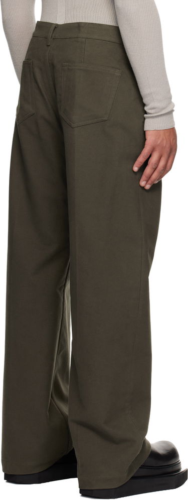 Džínsy Rick Owens Concordians Geth Wide-Leg Twill Jeans Zelené | RU02E1333 TB, 2