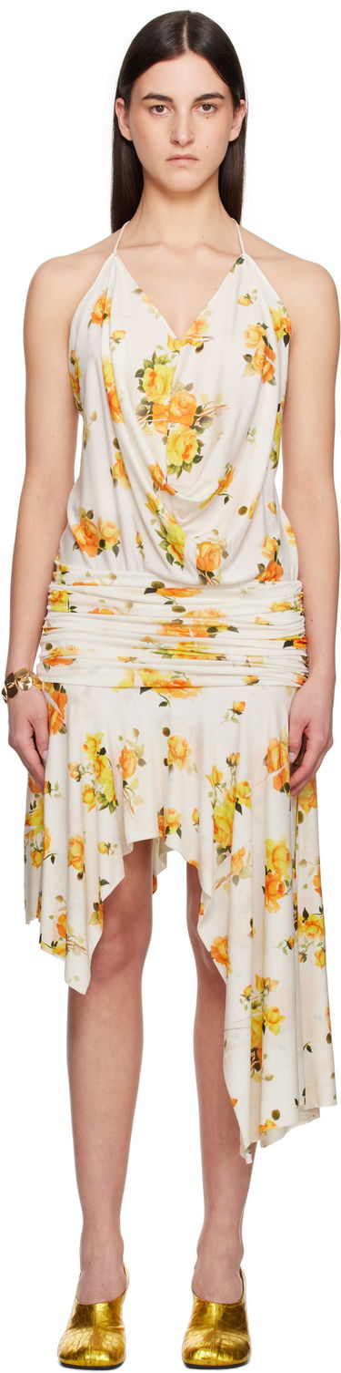 Šaty Acne Studios Acne Studios Strap Floral-Print Midi Dress Žltá | A20789-, 0