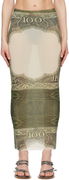Jean Paul Gaultier 'The Cartouche' Print Maxi Skirt