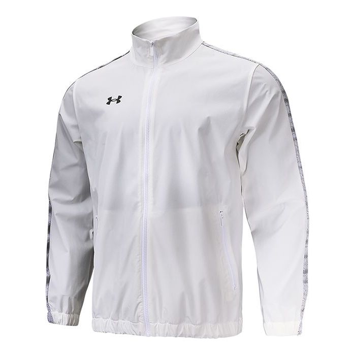 Vetrovka Under Armour Sportstyle Woven Full Zip Jacket Biela | 22500401-100