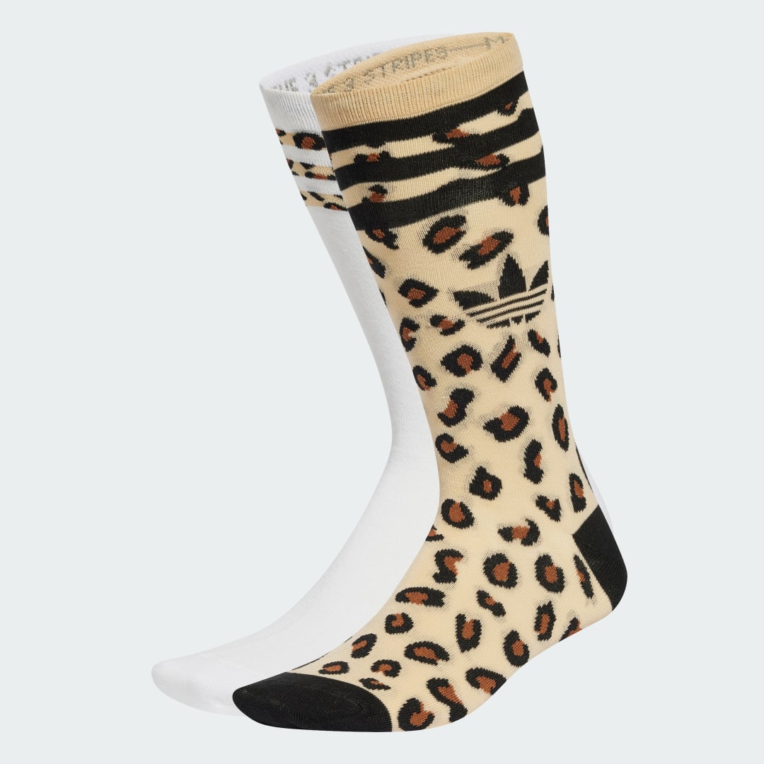 Ponožky adidas Performance Leopard Crew Socks Žltá | JJ1636, 1