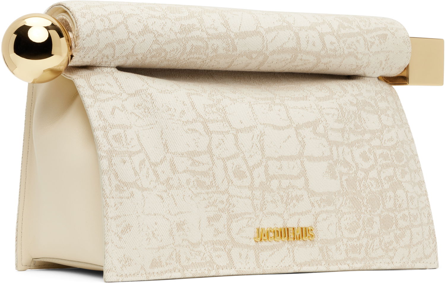 Kabelka Jacquemus Jacquemus 'The Rond Carré' Clutch Bag Béžová | 25E233BA356-1731, 1