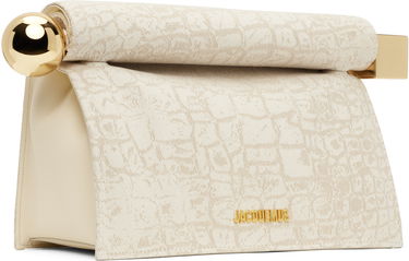 Kabelka Jacquemus Jacquemus 'The Rond Carré' Clutch Bag Béžová | 25E233BA356-1731, 1