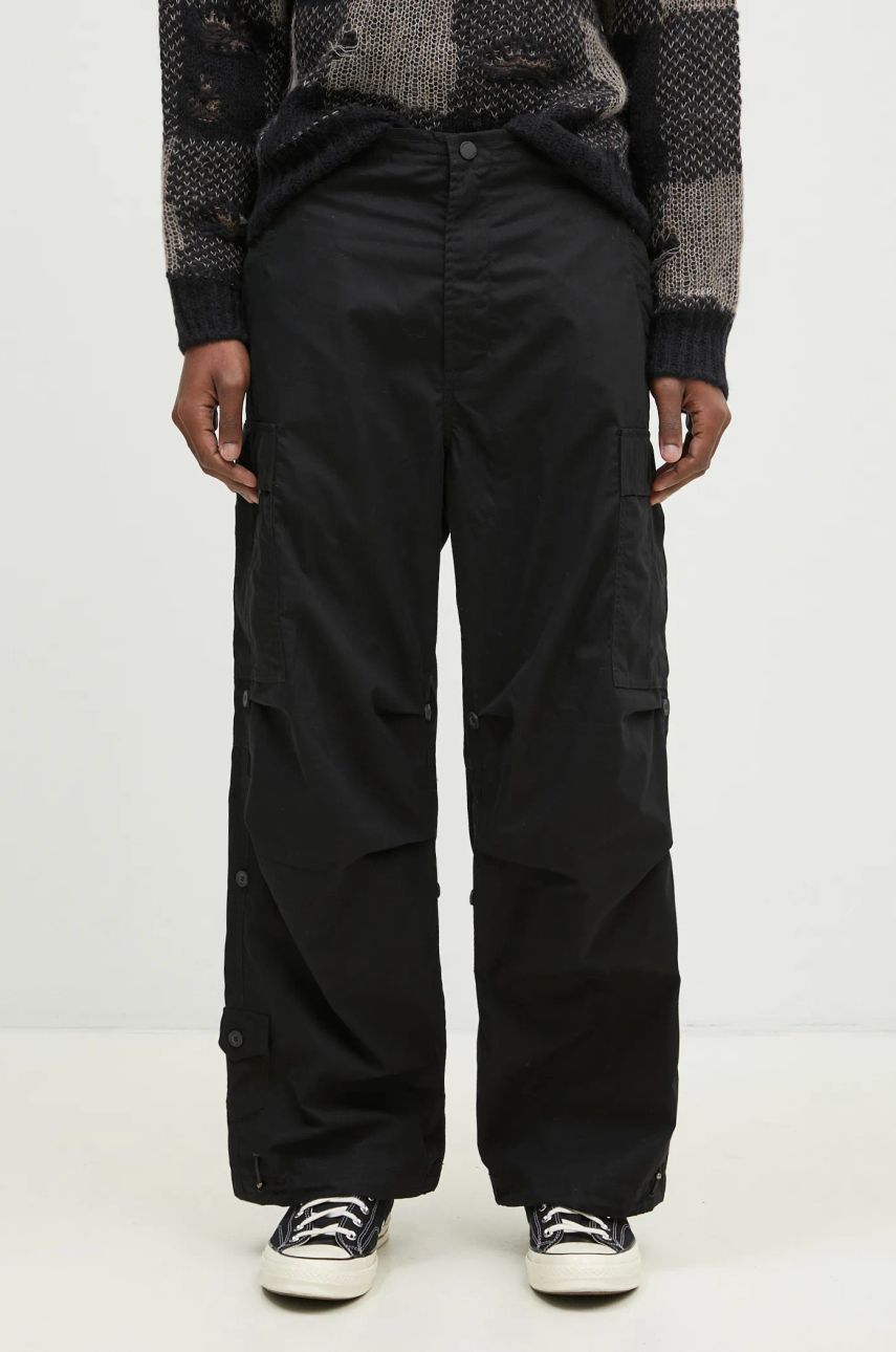 Cargo nohavice Maharishi Original Cargo Snopants Loose Fit Pants Čierna | 5300.BLACK, 0