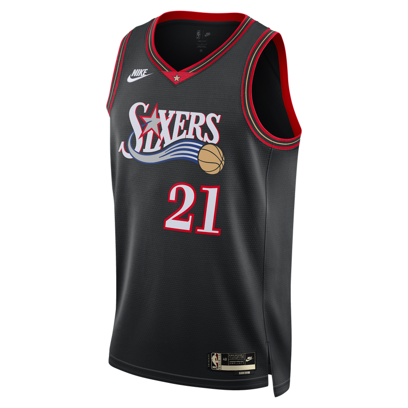 Dres Nike Philadelphia 76ers 2025/26 Hardwood Classics Dri-FIT NBA Swingman Polyester Jersey Čierna | HM4778-011