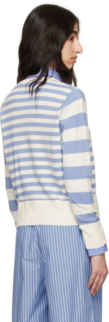 Sveter Charles Jeffrey Loverboy Charles Jeffrey LOVERBOY Striped Knit Cardigan Modrá | 54090201, 2
