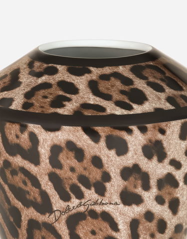 Home decor Dolce & Gabbana Small Amphora Porcelain Leopard Print Vase Rôznofarebný | TCC197TCAMWUL003, 2