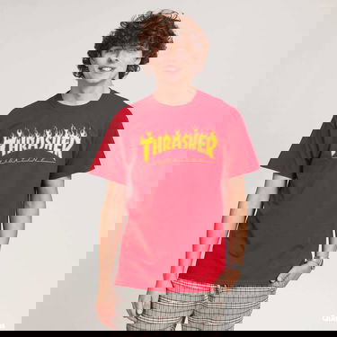 Tričko Thrasher Thrasher Flame Logo T-Shirt Červená | 062126, 0
