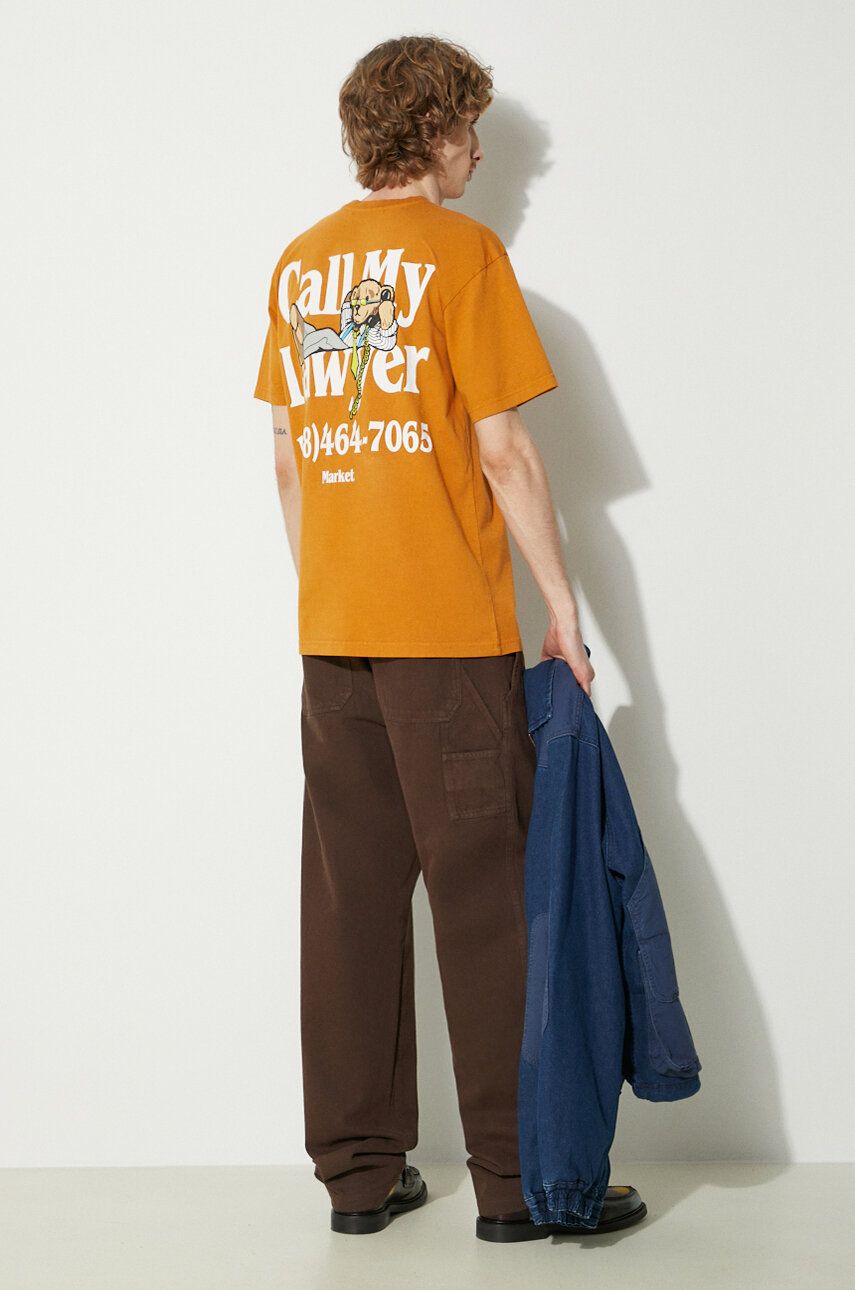 Tričko MARKET T-Shirt with a Print Oranžová | 399001784, 1
