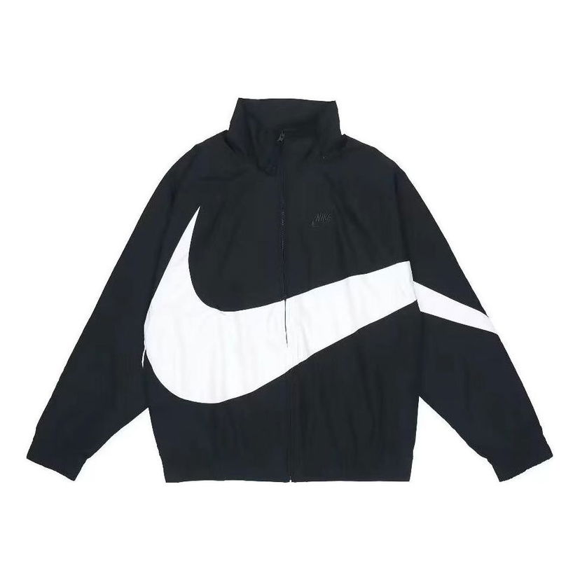 Vetrovka Nike Large Logo Zipper Jacket Čierna | DV1363-010