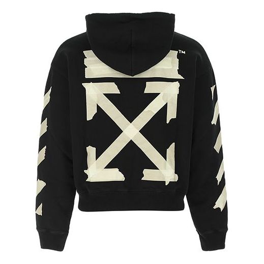 Mikina Off-White Tape Arrows Over Hoodie Čierna | OMBB037R20E300021048