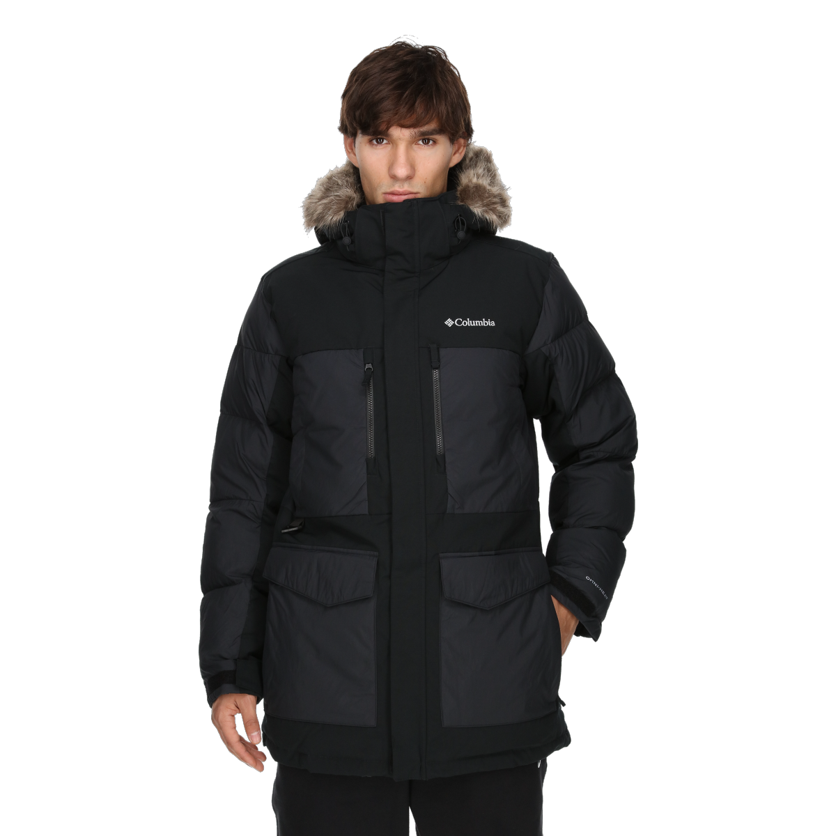Parka Columbia Marquam Peak Fusion II Faux-Fur Trim Parka Čierna | 2088121010, 0